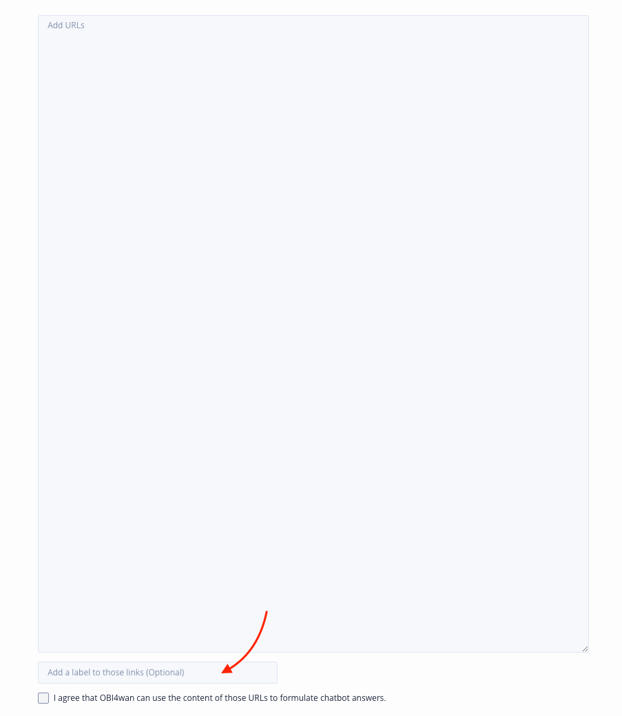 Add URLs in Smart AIgent