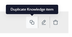 duplicate knowledge item