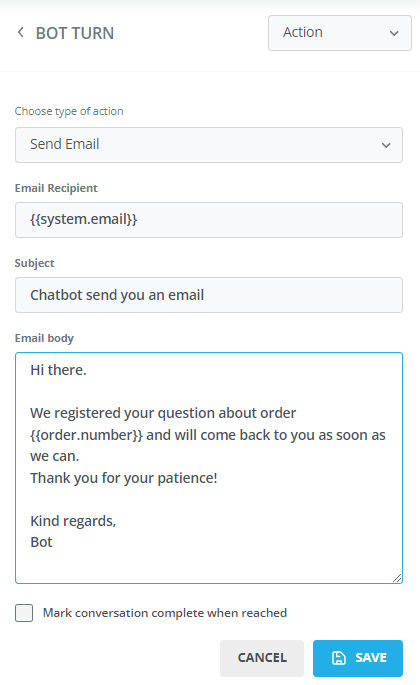default entities in the platform