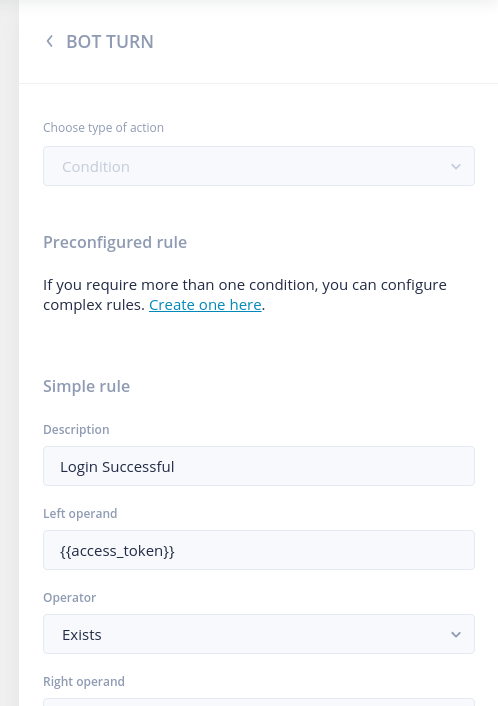 It is followed by a conditional check to make sure login was successful and we actually was able to retrieve a token.