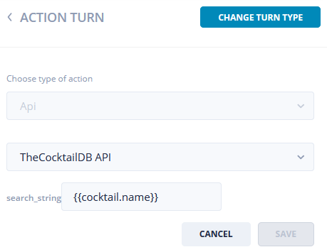 We pass our entity value as the API request parameter: