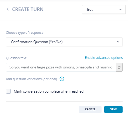 confirmation question