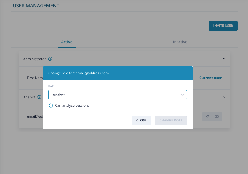 User management Analyst