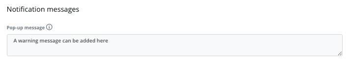 Notifications messages