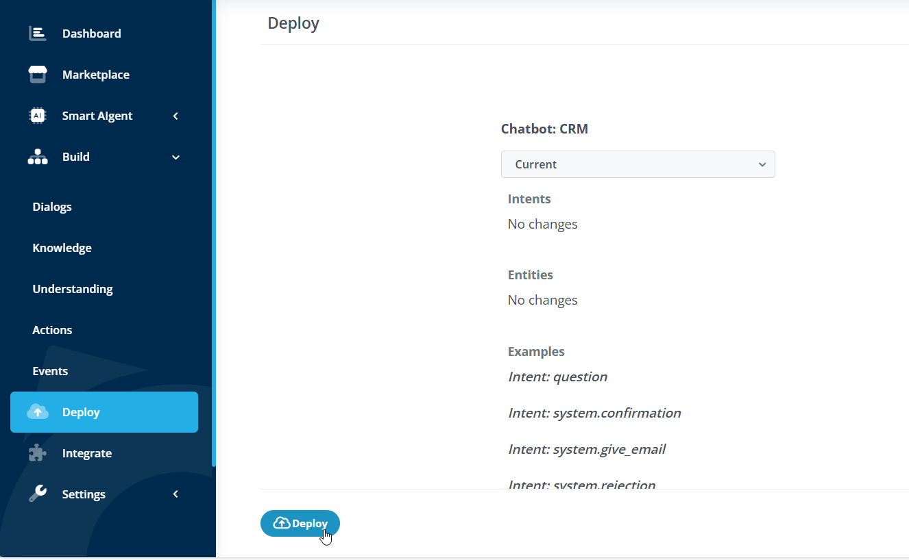 Deploy chatbot